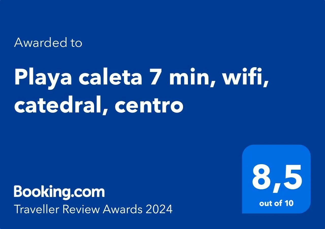 カディスPlaya Caleta 7 Min, Wifi, Catedral, Centroアパートメント スペイン